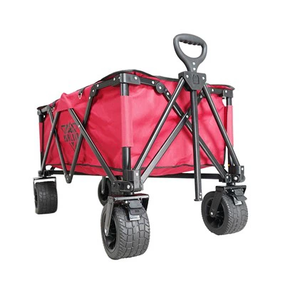 220lb Capacity Collapsible Steel Ncej Utility Folding Wagon