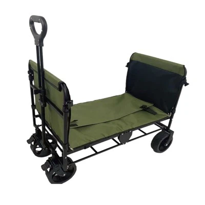 Collapsible Cart Outdoor Utility Folding Wagon Nrog Lub Rooj