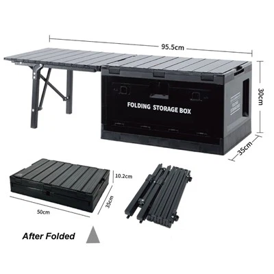 Yas Cia Box Folding Nrog Collapsible Rooj